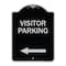 Signmission Reserved Parking Visitor Parking Arrow Pointing Left Heavy-Gauge Alum Sign, 24" x 18", BS-1824-23024 A-DES-BS-1824-23024 - alternate 1